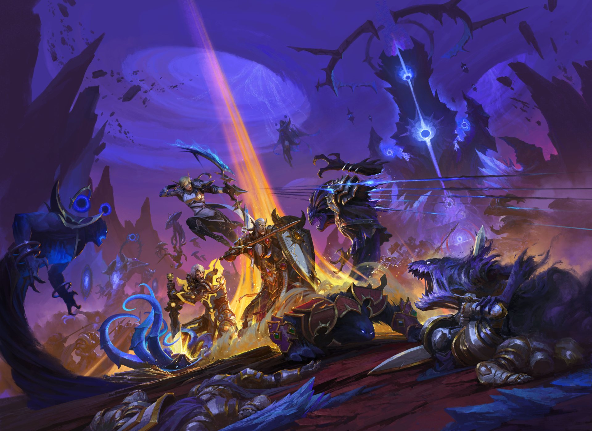 Helden von Allianz und Horde kämpfen gegen eine Void-Invasion